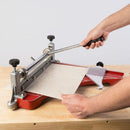 Roberts 10-900 12" Pro Vinyl Tile Cutter, in use