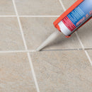 Mapesil T Plus silicone sealant being applied to a tile joint