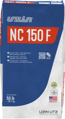 Uzin NC 150 F Premium Plus Fiber-Reinforced Self-Leveling Compound, 50 lb