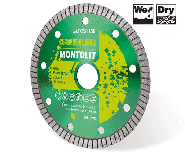 Montolit 4" Green Line Basic Turbo Blade