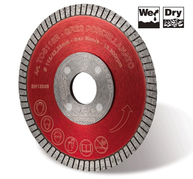 Montolit 4.5" Red Line Continuous Rim Blade