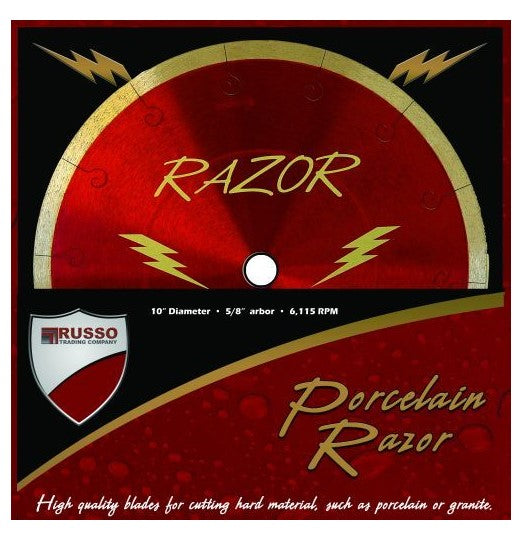10" PORCELAIN RAZOR BLADE
