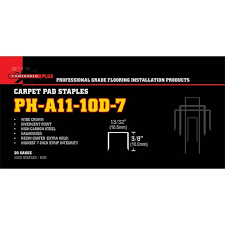 Powerhold A11-10D 3/8" Carpet Pad Staples (5,000/Box)